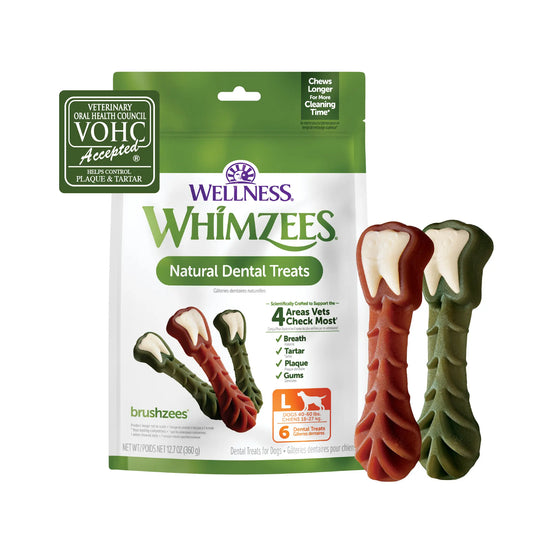 Large Dog Dental Chews - Brushzees (6 Count)
